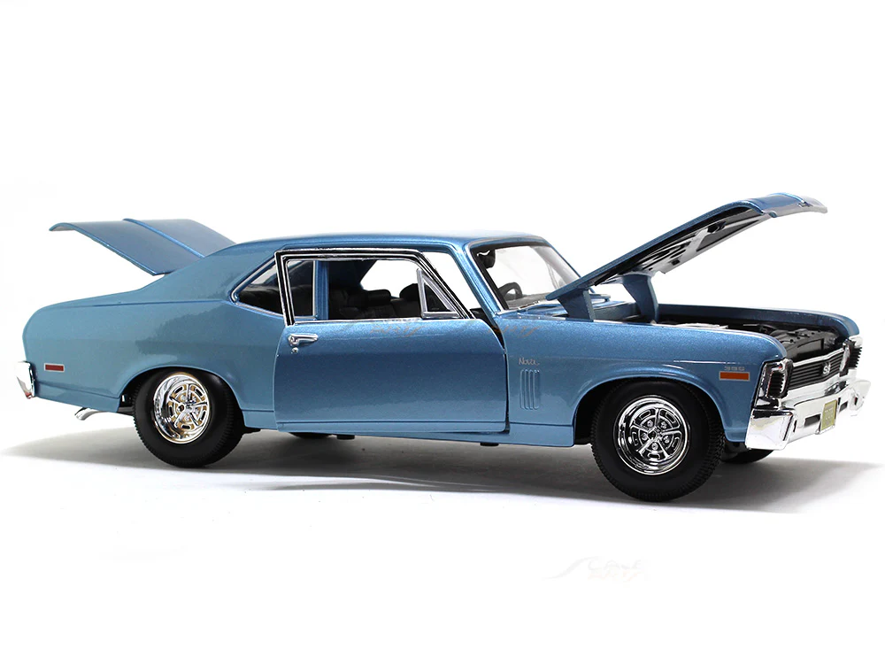 1970 Chevrolet Nova SS Coupe blue 1:18 Maisto diecast Scale Model car - Image 12