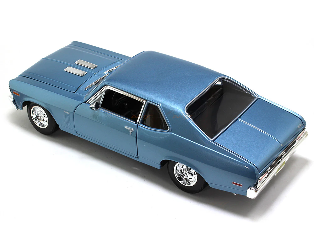1970 Chevrolet Nova SS Coupe blue 1:18 Maisto diecast Scale Model car - Image 14