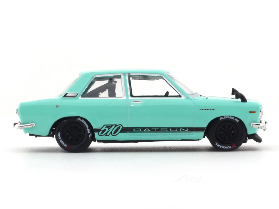 1970 Datsun 510 blue 1:64 M2 Machines diecast scale model collectible - Image 5