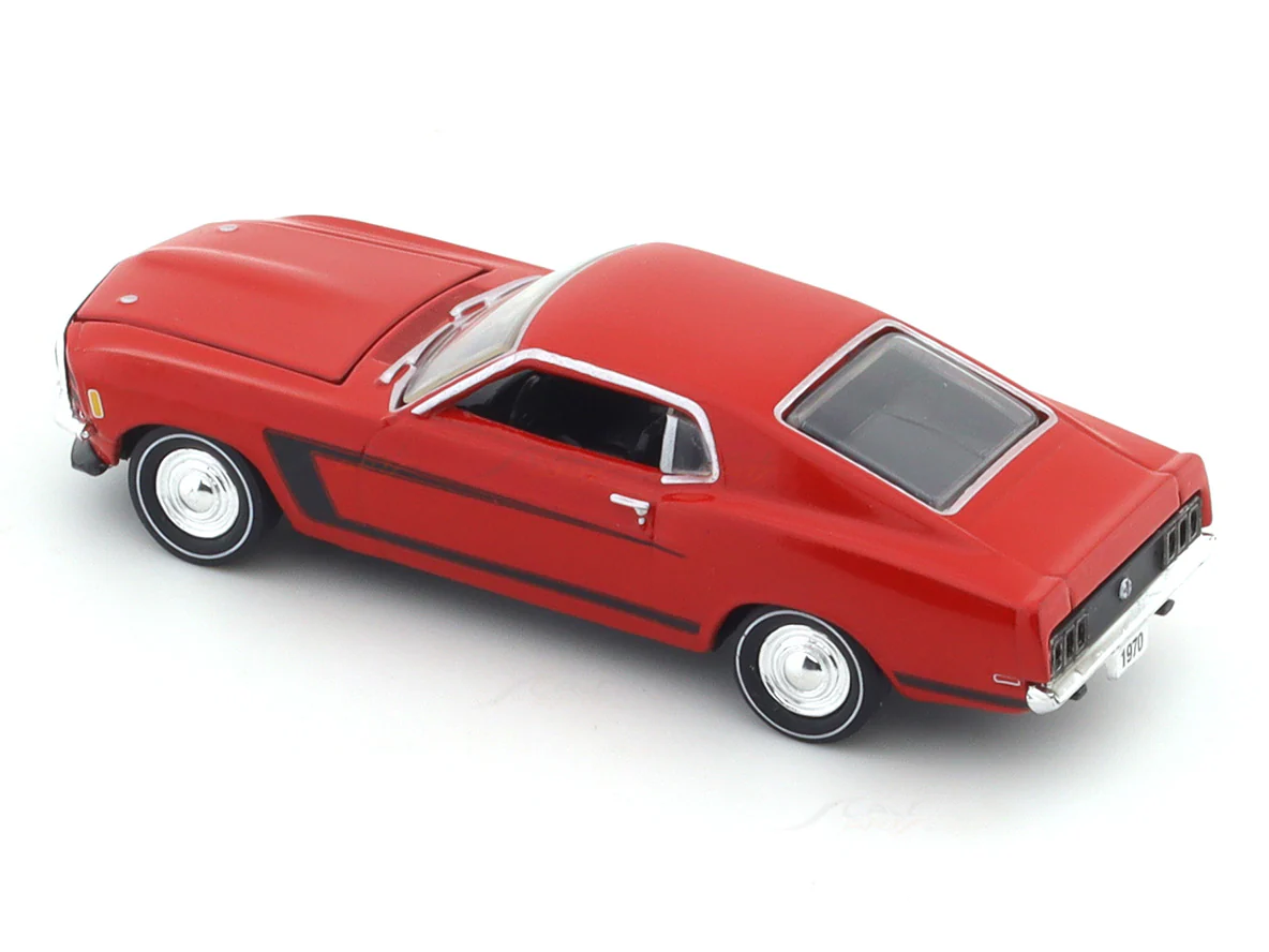1970 Ford Mustang Grabber red 1:64 M2 Machines licensed diecast scale model car 11228-111 - Image 2