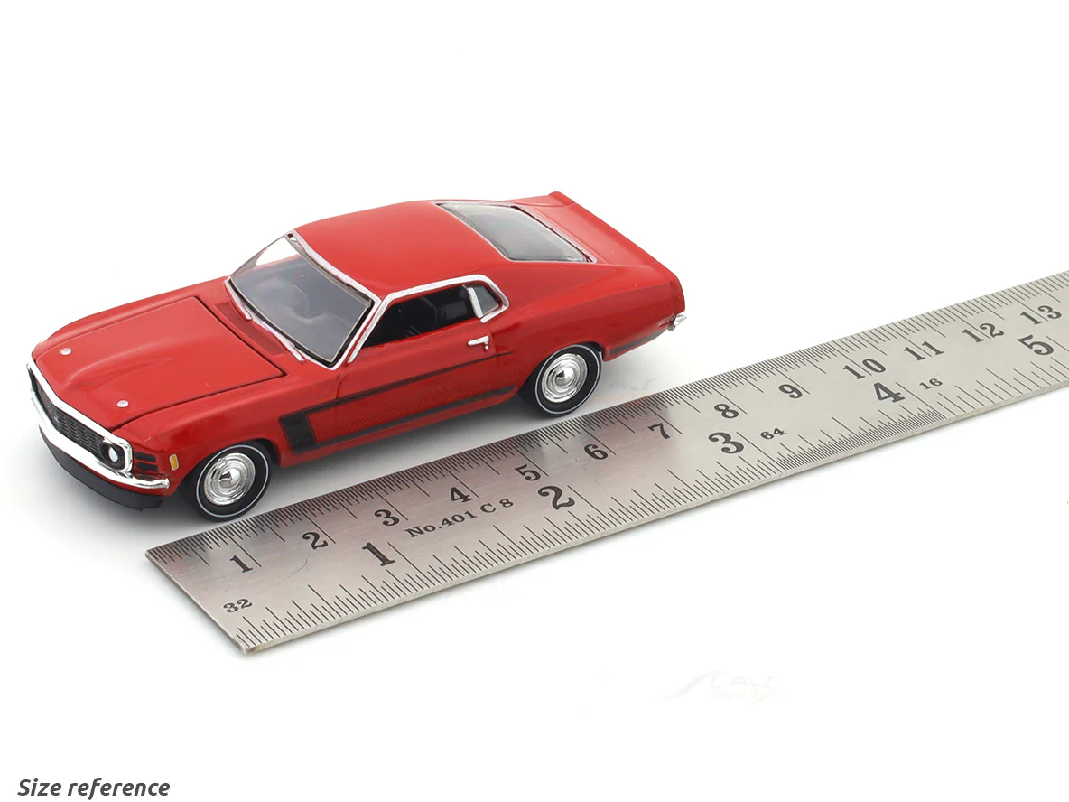 1970 Ford Mustang Grabber red 1:64 M2 Machines licensed diecast scale model car 11228-111 - Image 3