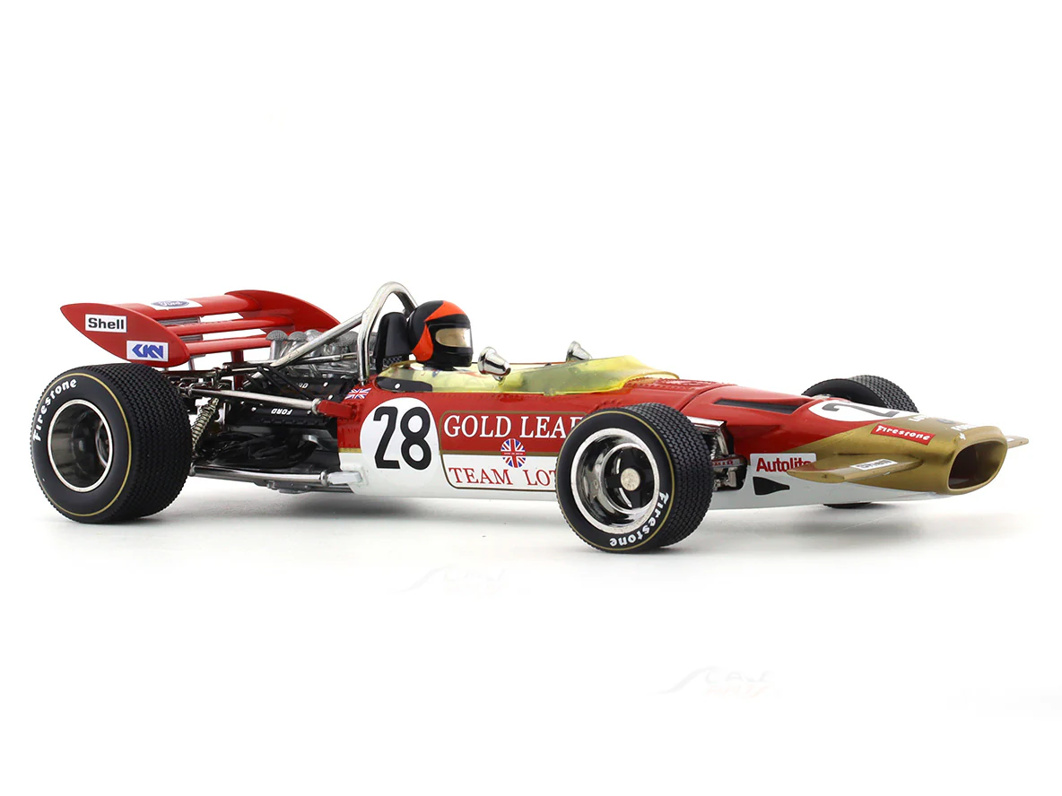 1970 Lotus 49C No. 28 Emerson Fittipaldi 1:18 Quartzo diecast scale model car collectible - Image 6
