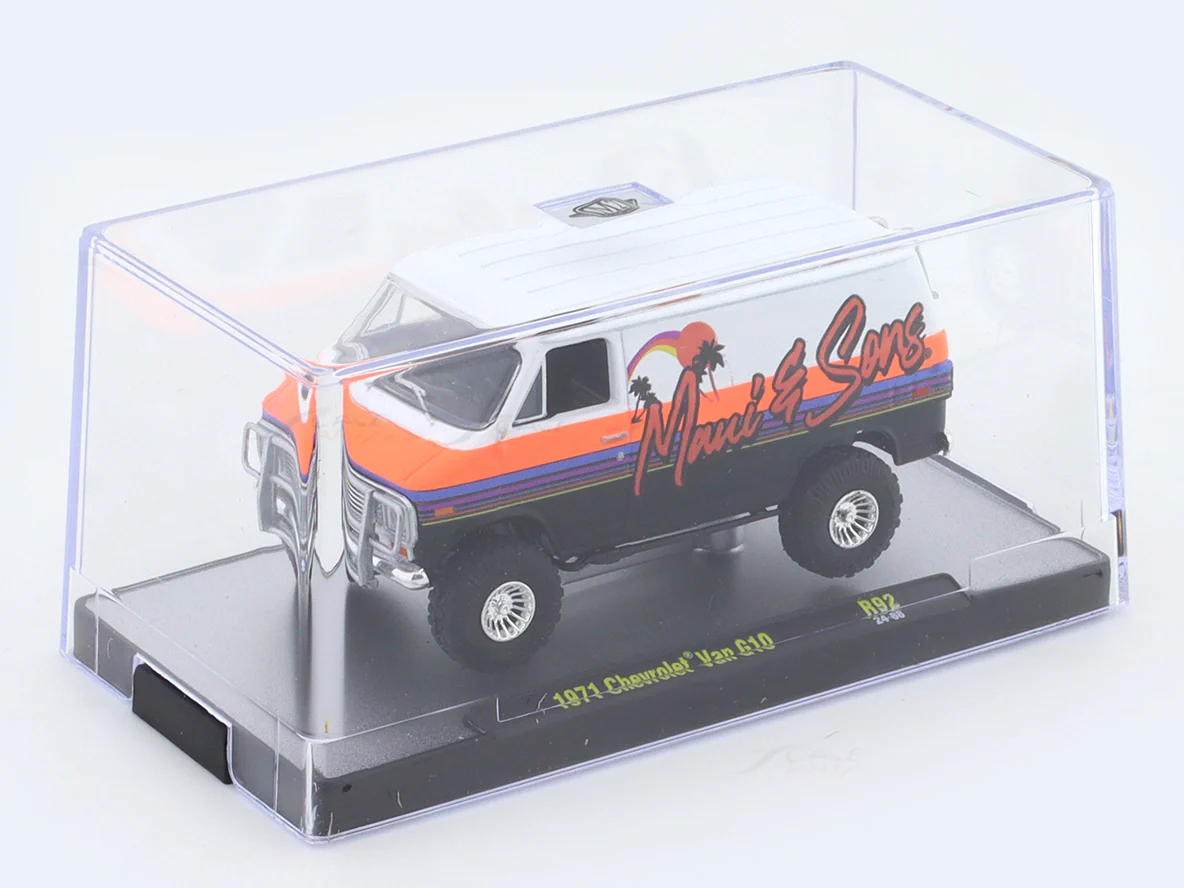 1971 Chevrolet Van G10 white 1:64 M2 Machines licensed diecast scale model car 32500-92 - Image 7