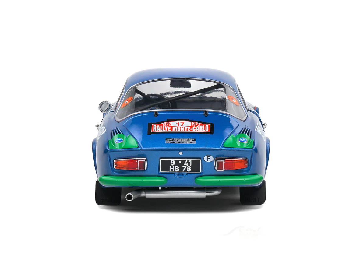 1972 Alpine A110 1600S #17 Rally Monte Carlo 1:18 Solido diecast scale model car collectible - Image 3
