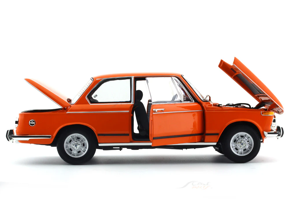 1972 BMW 2002 tii orange 1:18 Kyosho diecast scale model miniature - Image 11