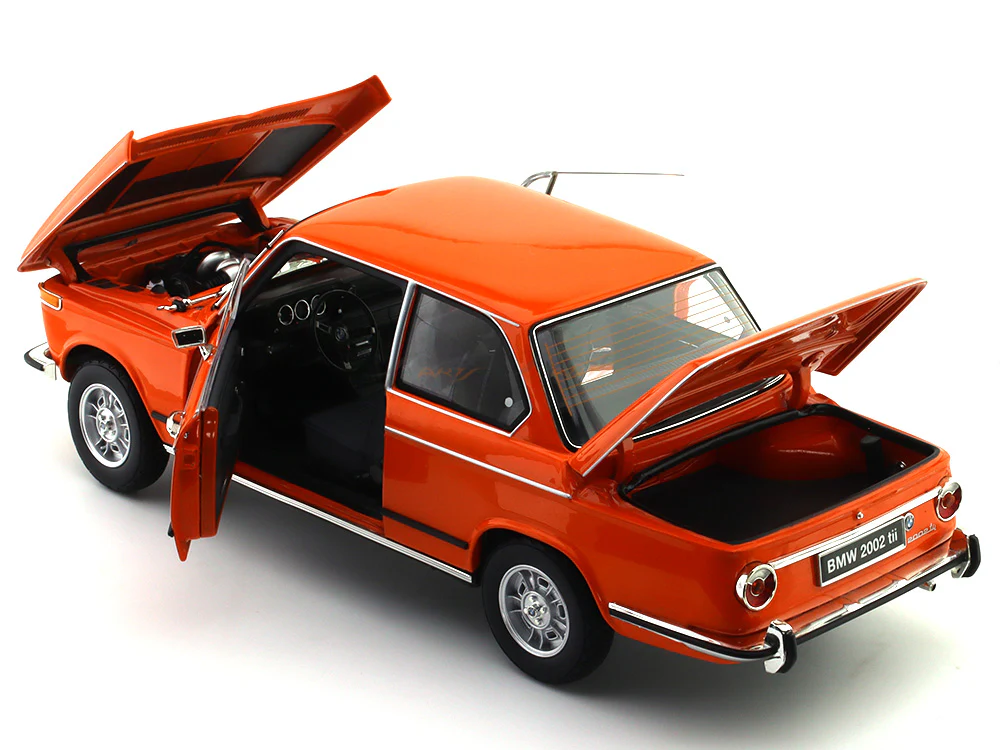 1972 BMW 2002 tii orange 1:18 Kyosho diecast scale model miniature - Image 16