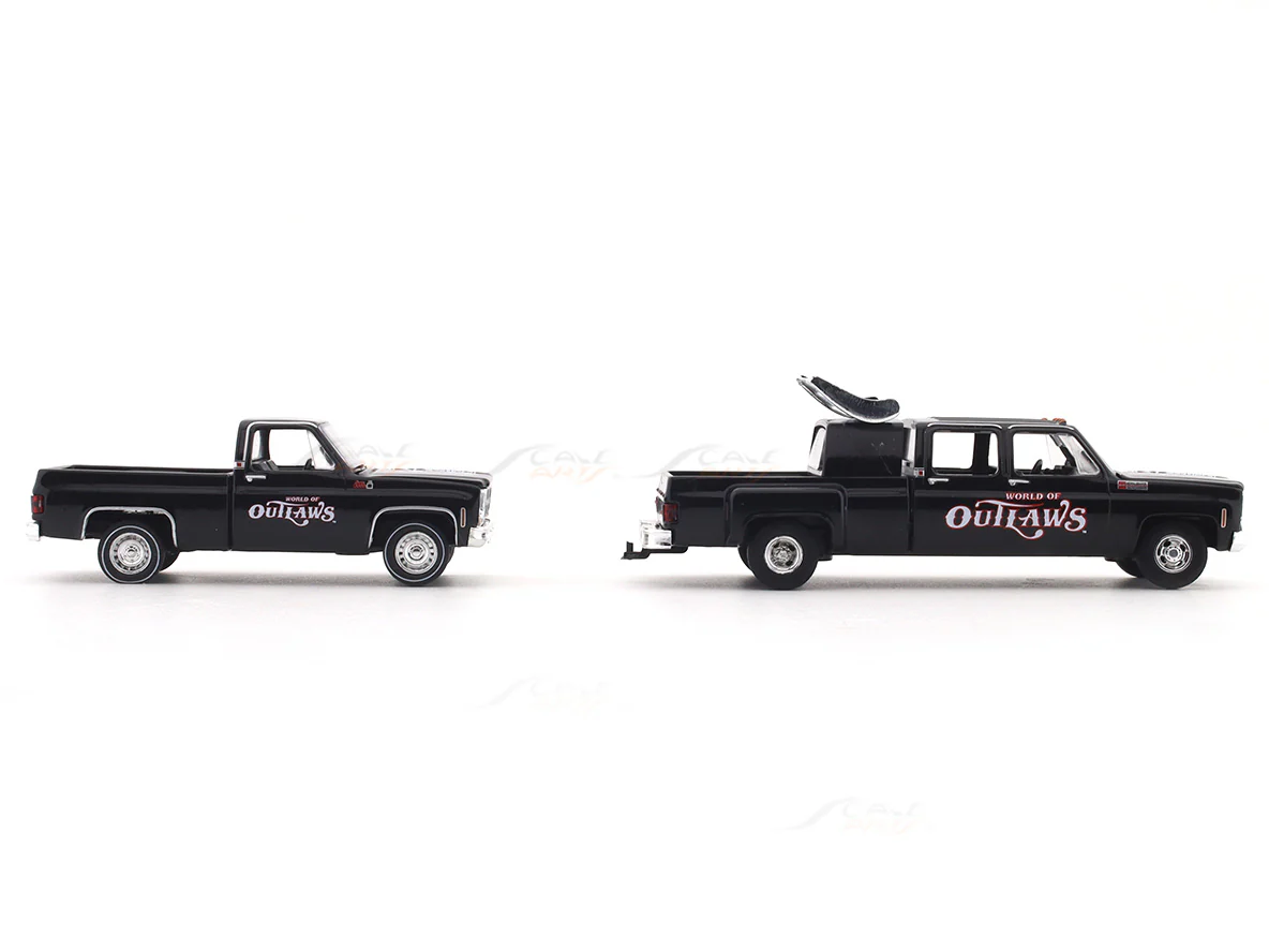 1973 GMC Sierra 3500 & 1975 GMC Sierra Grande 15 1:64 M2 Machines diecast hauler scale model - Image 5