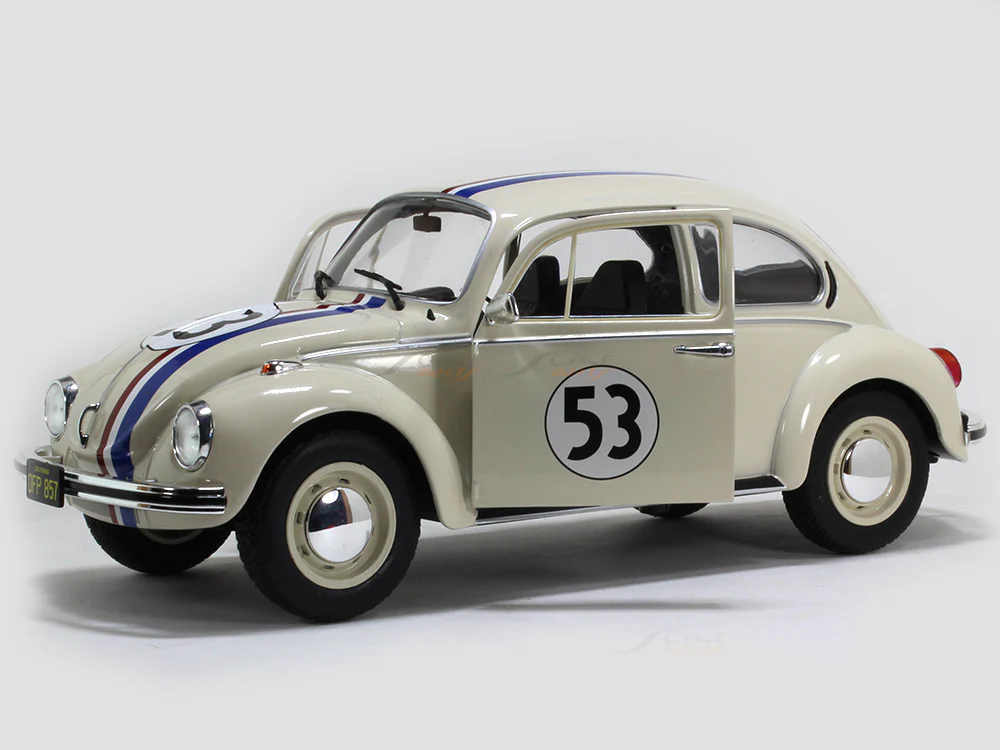 1973 Volkswagen Beetle racer "Herbie" 1:18 Solido diecast Scale Model car - Image 7