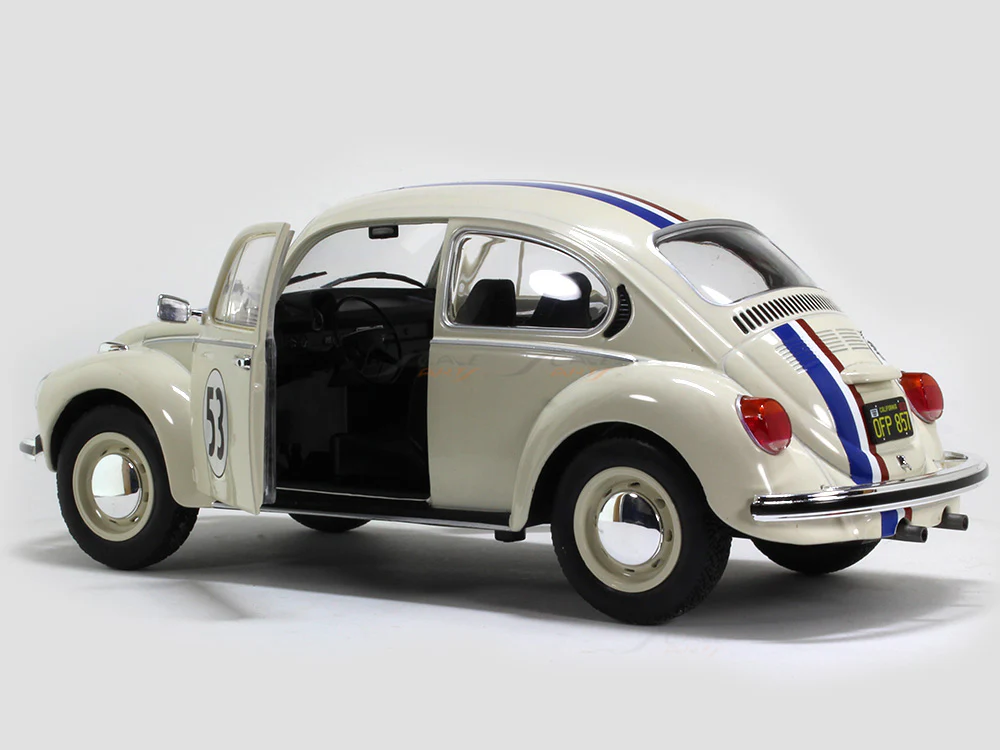 1973 Volkswagen Beetle racer "Herbie" 1:18 Solido diecast Scale Model car - Image 9