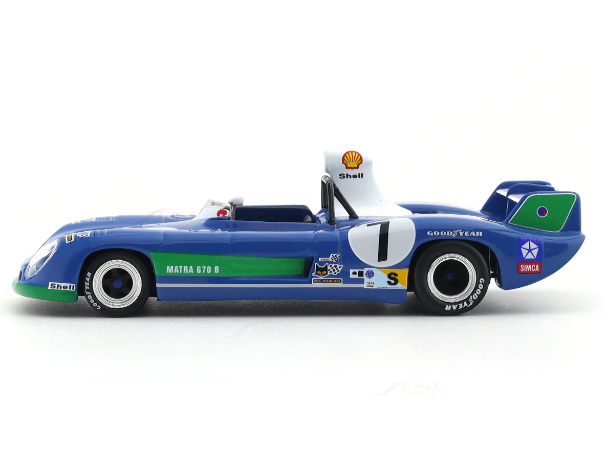 1974 Matra Simca 670B 3.0L V12 Winner 24h LeMans 1:43 diecast scale model car collectible - Image 2