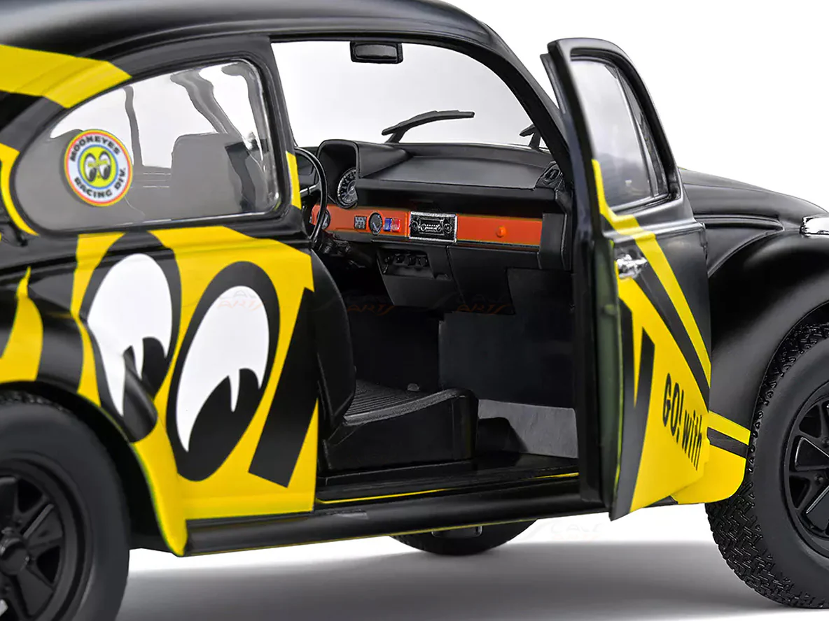 1974 Volkswagen Beetle 1303 Custom Mooneyes 1:18 Solido licensed diecast scale model car collectible - Image 2