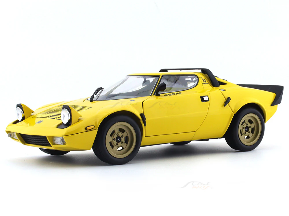 1975 Lancia Stratos HF yellow 1:18 Kyosho diecast scale model miniature - Image 7