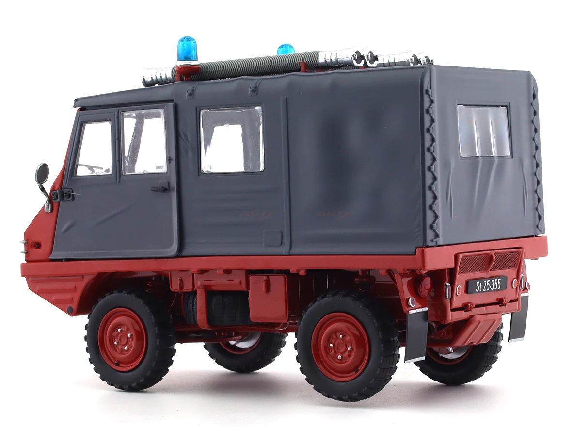 1975 Steyr-Puch Heflinger Fire department 1:18 Schuco diecast scale model car - Image 3