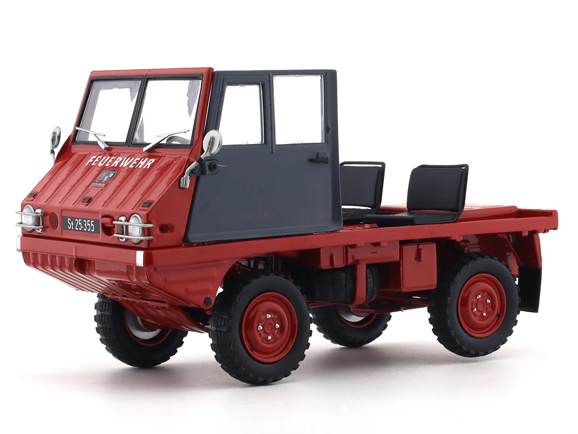 1975 Steyr-Puch Heflinger Fire department 1:18 Schuco diecast scale model car - Image 8