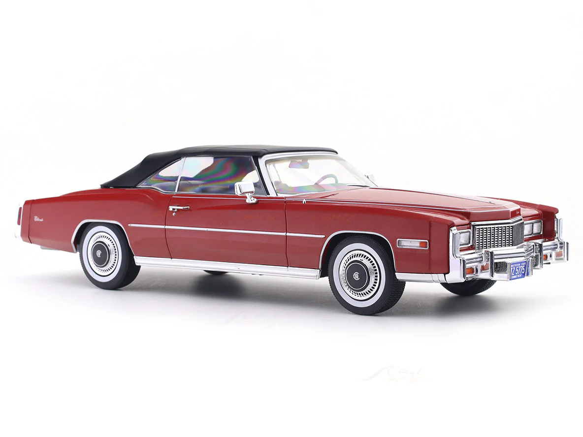 1976 Cadillac Eldorado Convertible red 1:18 MCG Diecast Scale Model Car Collectible - Image 6