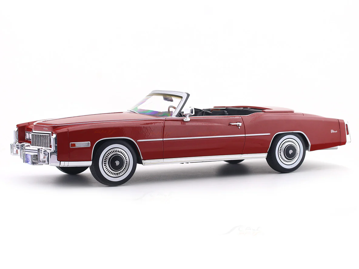 1976 Cadillac Eldorado Convertible red 1:18 MCG Diecast Scale Model Car Collectible - Image 7