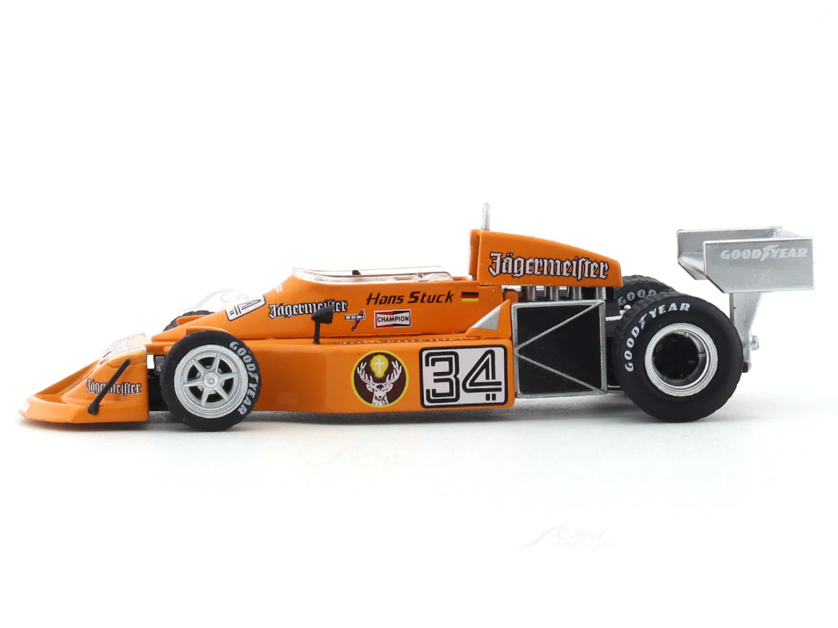 1976 March 761 Hans Joachim Stuck No 34 1:43 Formula 1 diecast scale model car collectible - Image 2