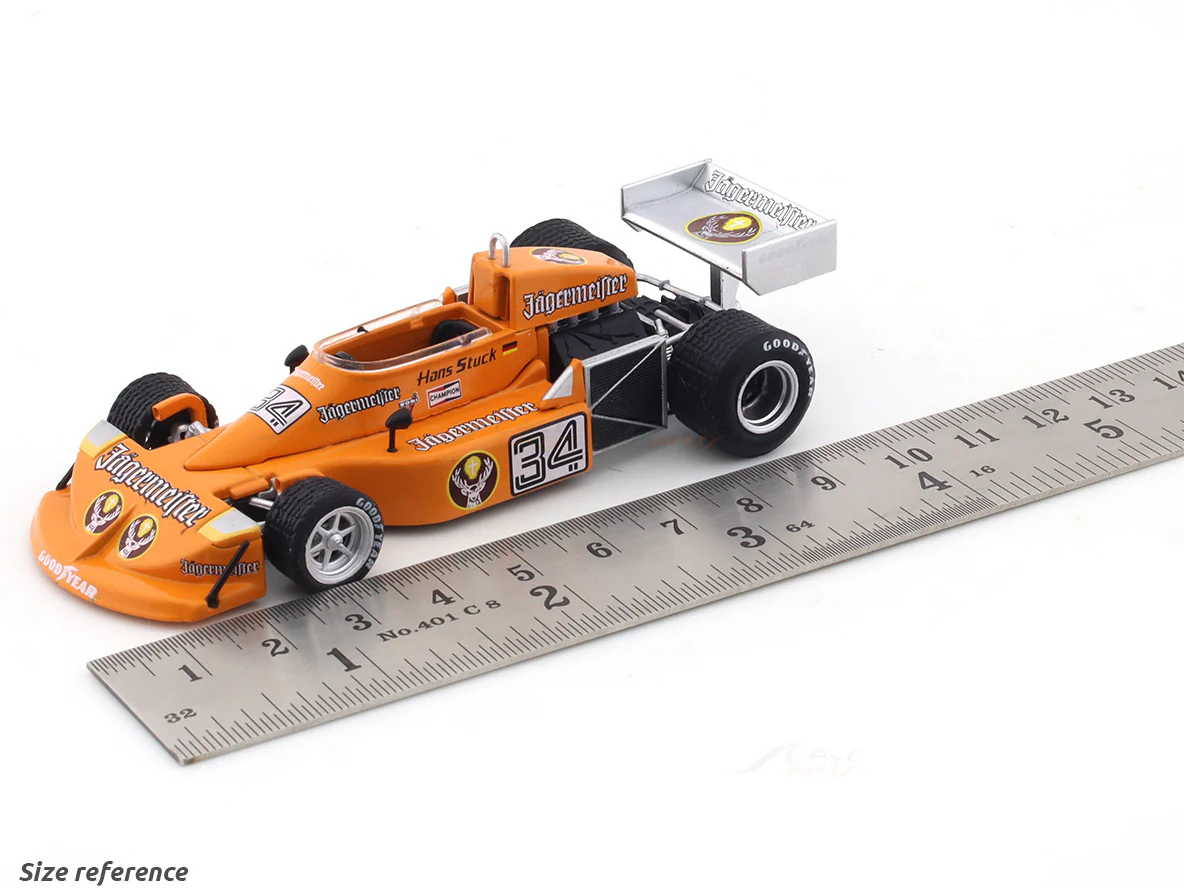1976 March 761 Hans Joachim Stuck No 34 1:43 Formula 1 diecast scale model car collectible - Image 9