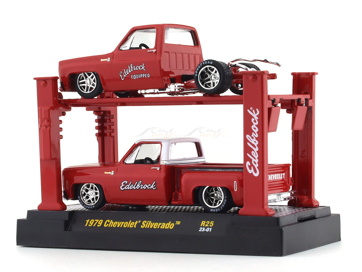 1979 Chevrolet Silverado AUTO LIFT 1:64 M2 Machines diecast scale car collectible - Image 3
