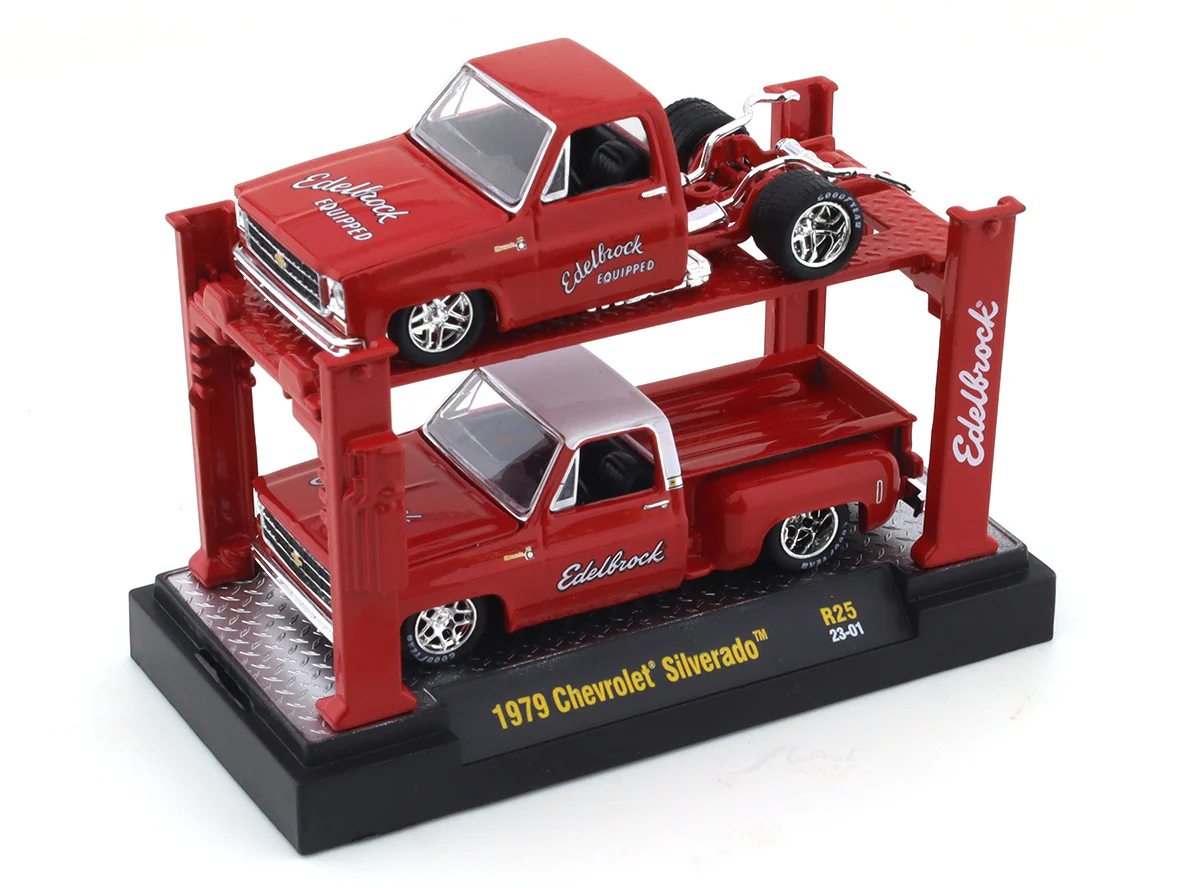 1979 Chevrolet Silverado AUTO LIFT 1:64 M2 Machines diecast scale car collectible - Image 4