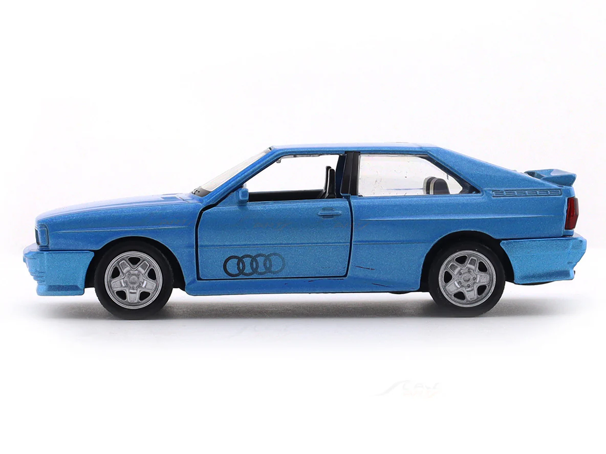 1980 Audi Quattro Blue 1:33-42 RMZ City licensed pull back car scale model - Image 2