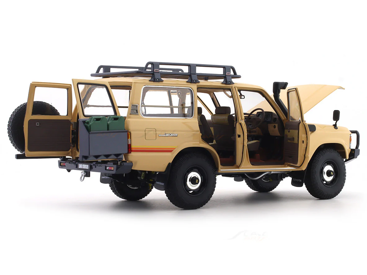 1980 Toyota Land Cruiser LC60 beige 1:18 Kyosho licensed premium diecast scale model car collectible - Image 10