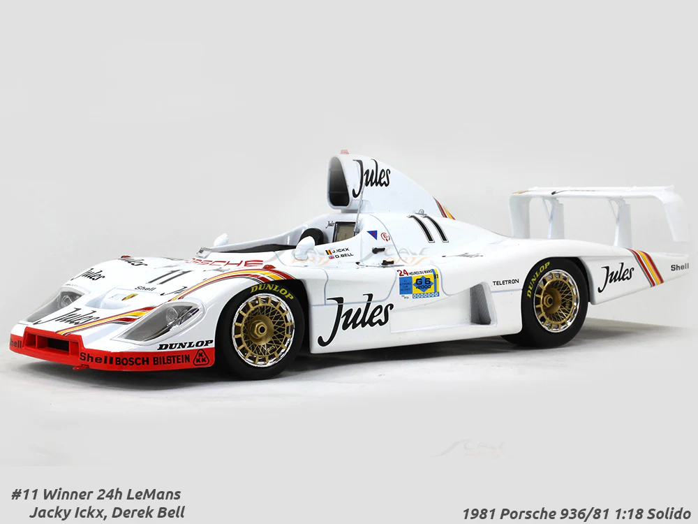 1981 Porsche 936/81 Winner 24H LeMans 1:18 Solido diecast Scale Model Car