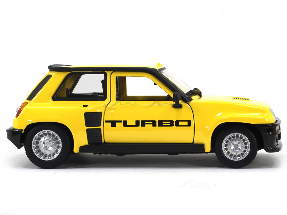 1982 Renault 5 Turbo yellow 1:24 Bburago diecast scale model car - Image 5