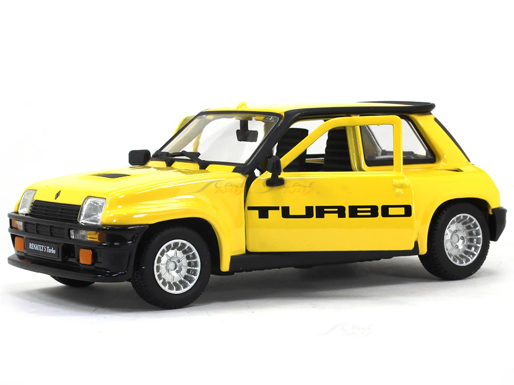 1982 Renault 5 Turbo yellow 1:24 Bburago diecast scale model car - Image 7
