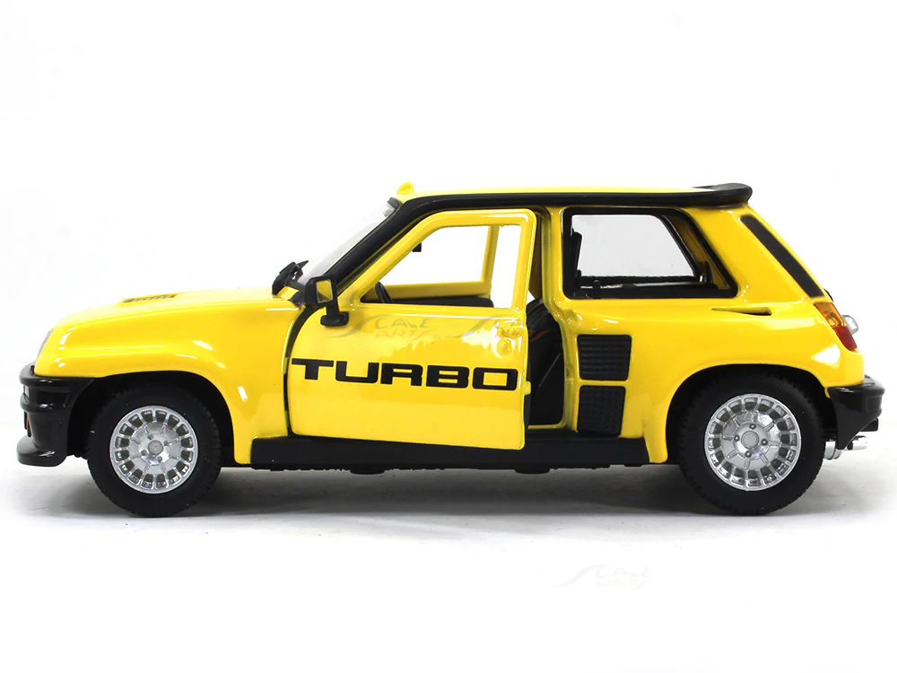 1982 Renault 5 Turbo yellow 1:24 Bburago diecast scale model car - Image 8
