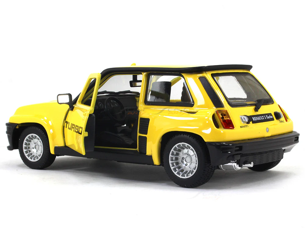 1982 Renault 5 Turbo yellow 1:24 Bburago diecast scale model car - Image 9