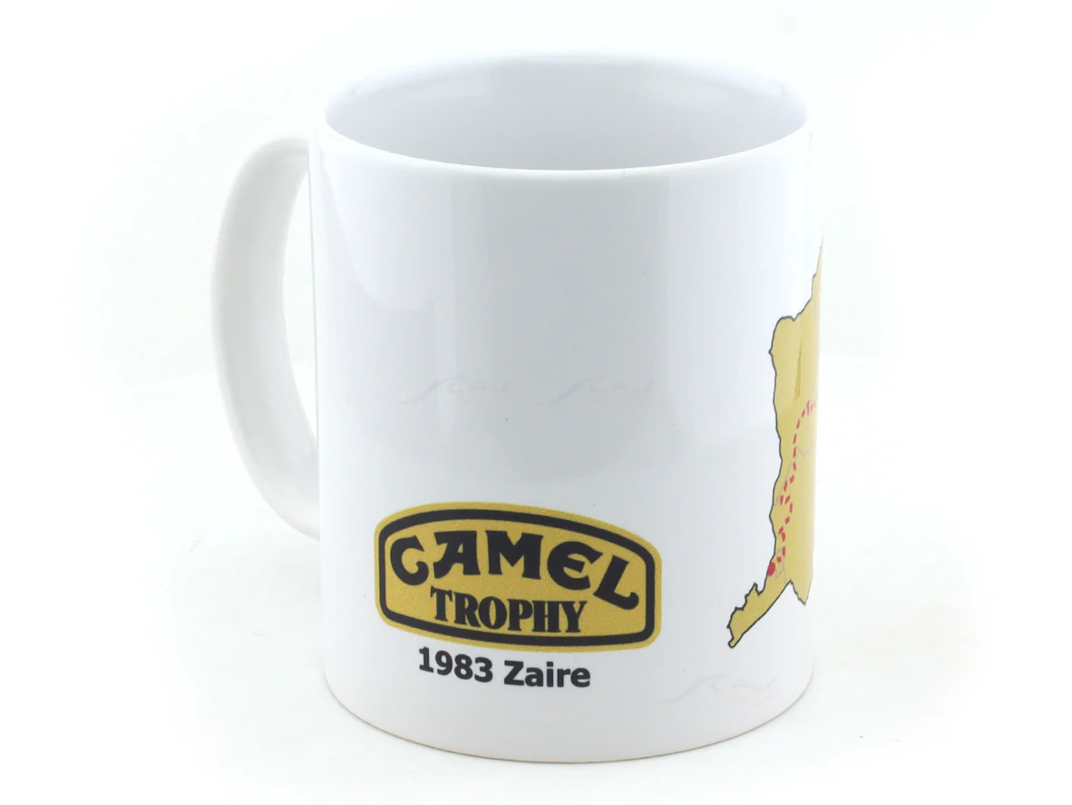 1983 Zaire Camel trophy map design Coffee Mug