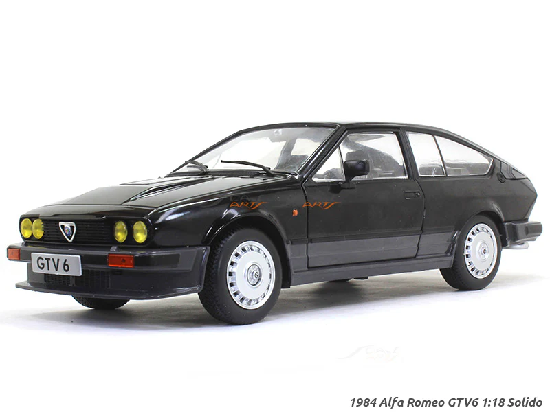 1984 Alfa Romeo GTV6 black 1:18 Solido diecast Scale Model Car