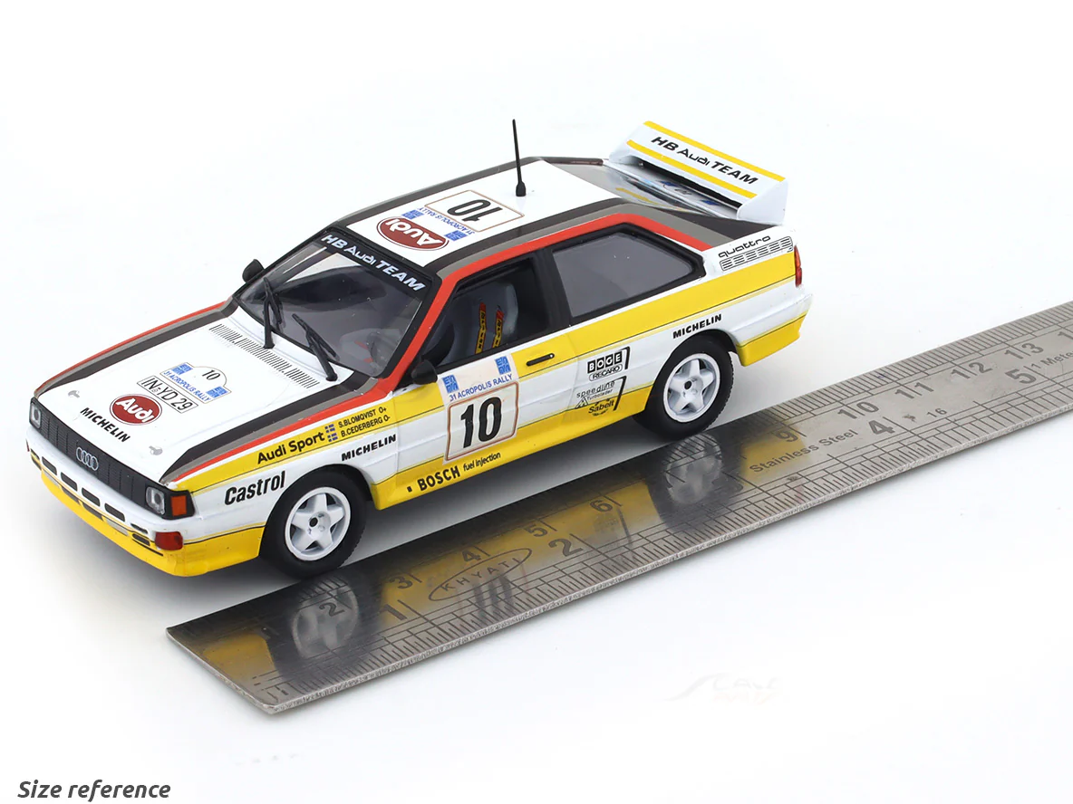 1984 Audi Quattro A2 #10 1:43 diecast scale model car collectible - Image 9