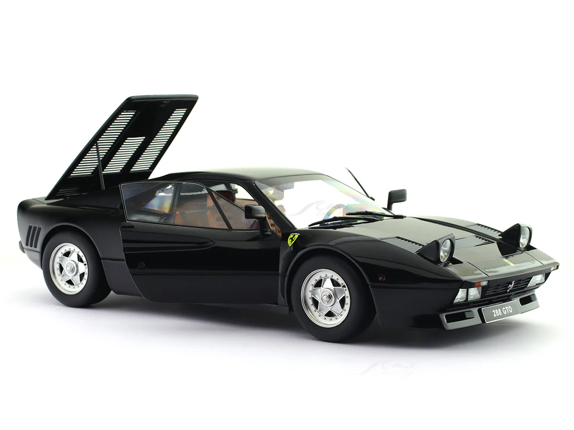 1984 Ferrari 280 GTO Black 1:12 KK Scale Diecast Scale Model Car Collectible - Image 14