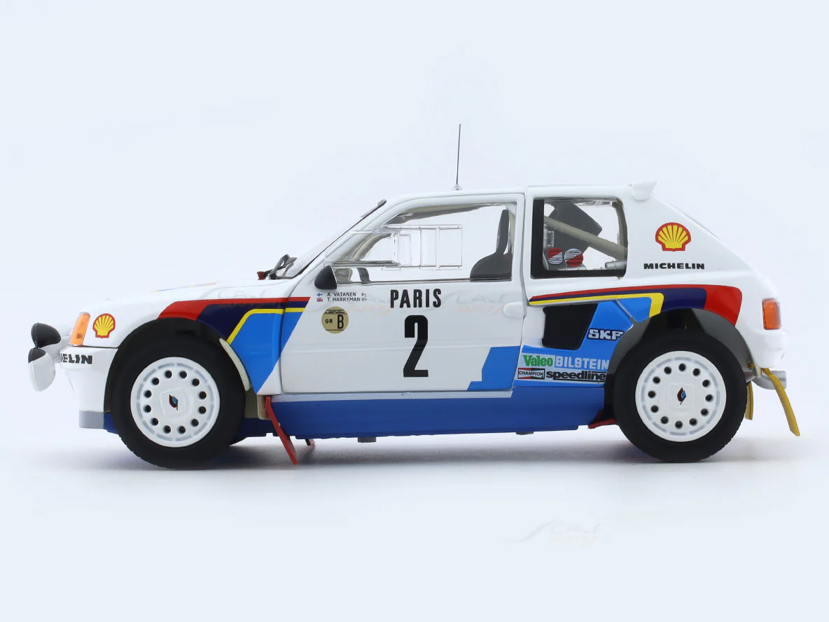 1985 Peugeot 205 T16 Winner Monte Carlo 1:18 Norev diecast scale model car collectible - Image 2
