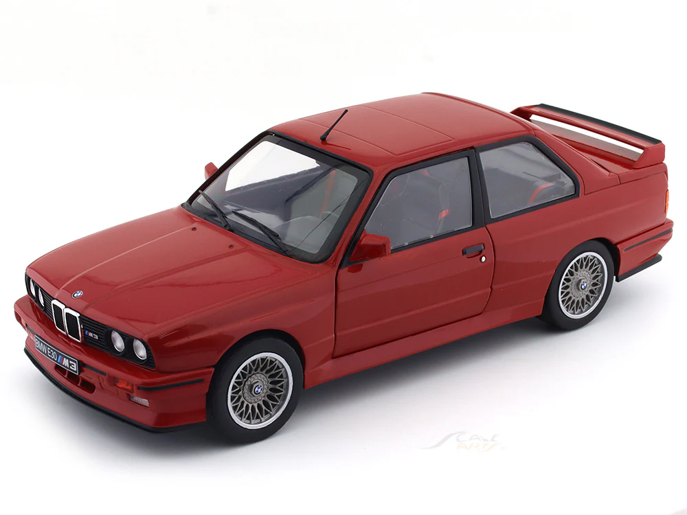 1986 BMW M3 E30 red 1:18 Solido diecast Scale Model collectible - Image 13