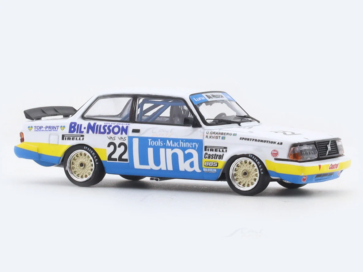 1986 Volvo 240 Turbo 1:64 Tarmac Works licensed diecast scale model car collectible - Image 6