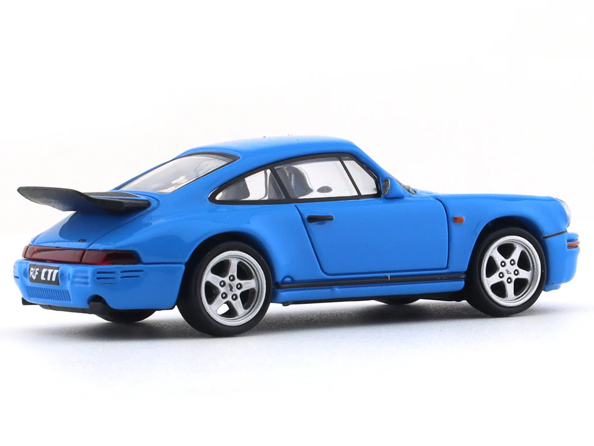 1987 Porsche 911 RUF Racing Blue 1:64 Para64 diecast scale model car - Image 4