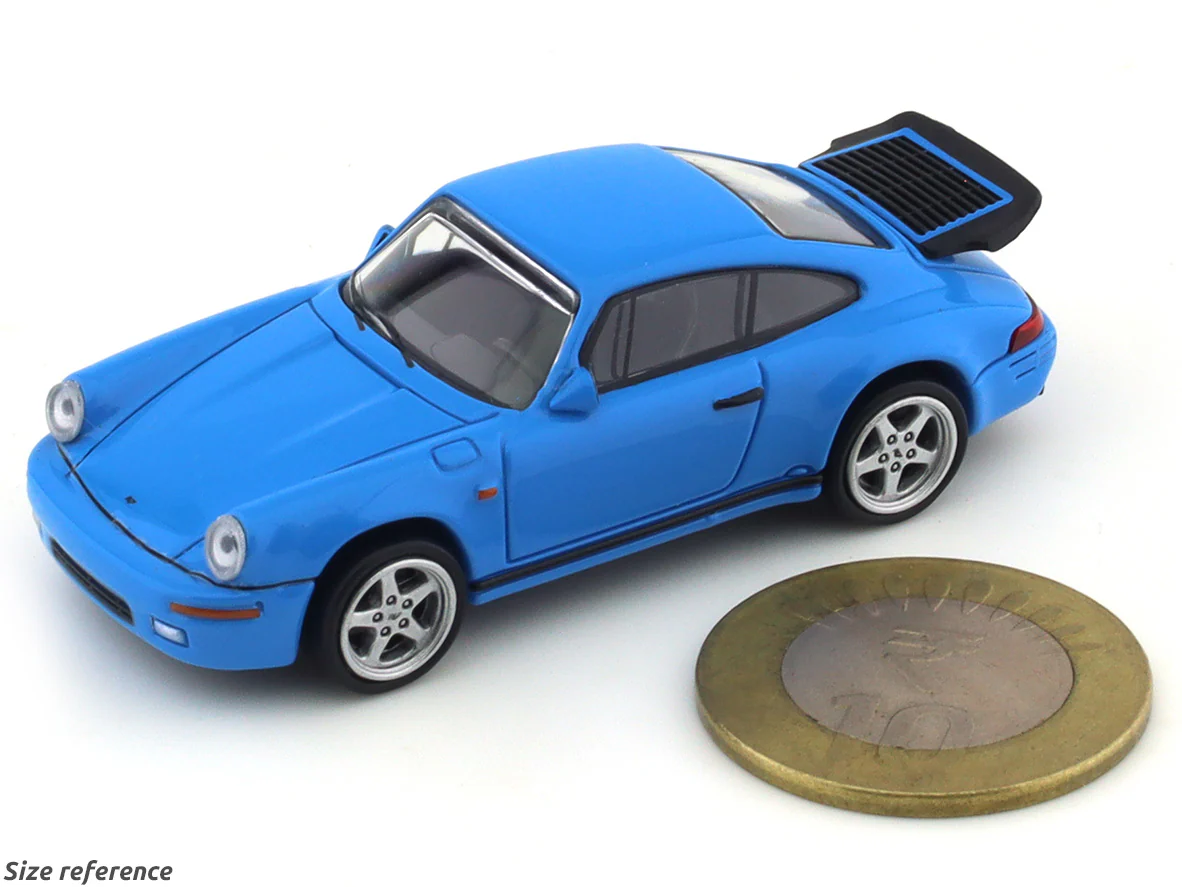 1987 Porsche 911 RUF Racing Blue 1:64 Para64 diecast scale model car - Image 9