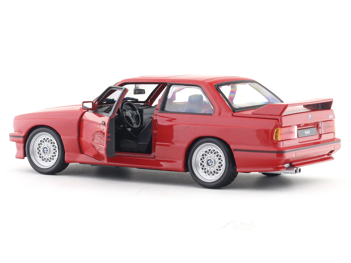 1988 BMW 3 Series M3 E30 red 1:24 Bburago licensed diecast Scale Model car - Image 10