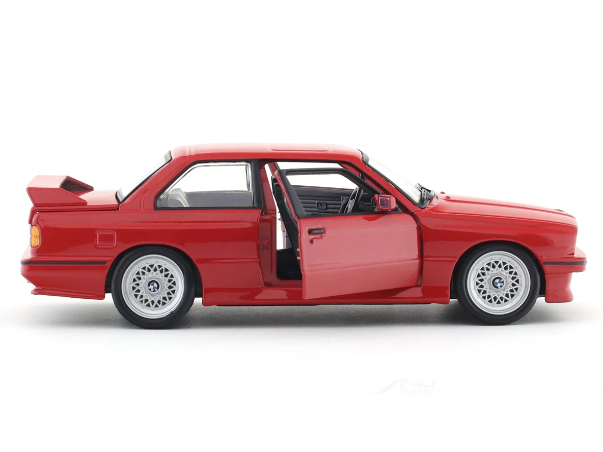 1988 BMW 3 Series M3 E30 red 1:24 Bburago licensed diecast Scale Model car - Image 12