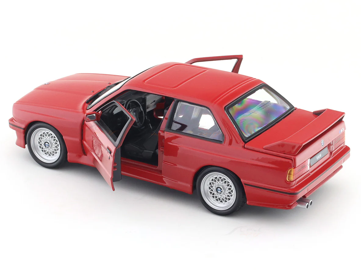 1988 BMW 3 Series M3 E30 red 1:24 Bburago licensed diecast Scale Model car - Image 17