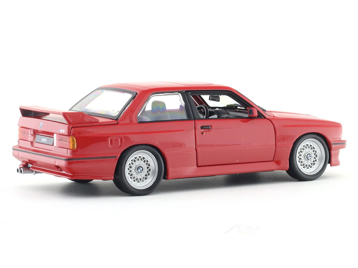 1988 BMW 3 Series M3 E30 red 1:24 Bburago licensed diecast Scale Model car - Image 4
