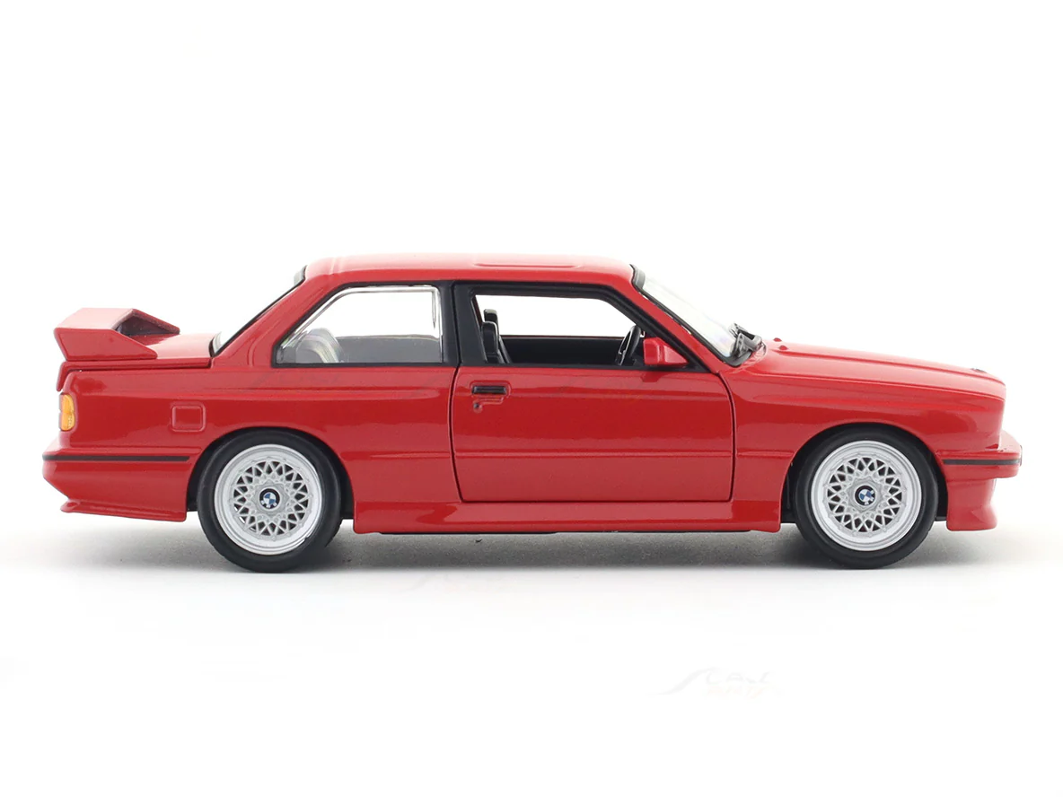 1988 BMW 3 Series M3 E30 red 1:24 Bburago licensed diecast Scale Model car - Image 5