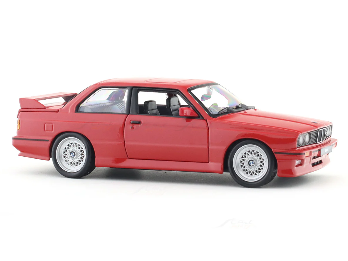 1988 BMW 3 Series M3 E30 red 1:24 Bburago licensed diecast Scale Model car - Image 6