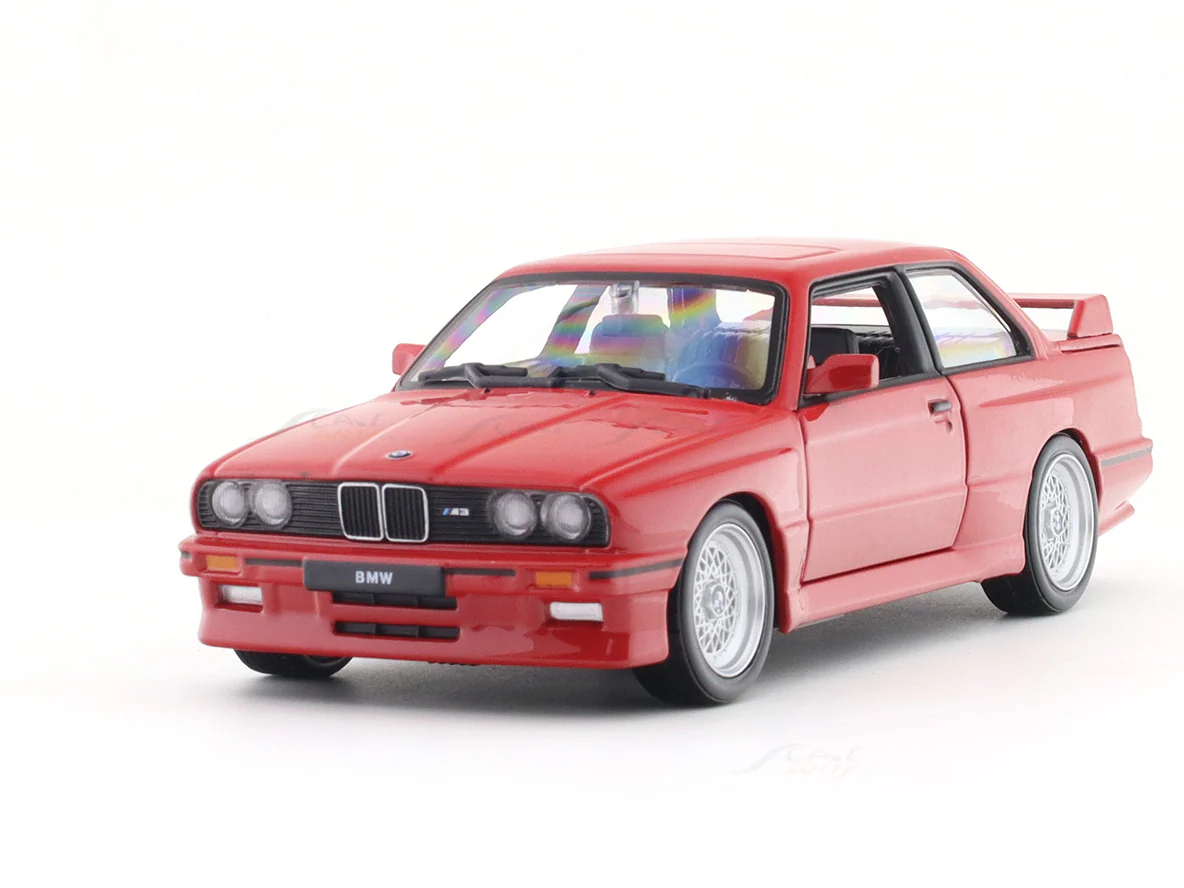 1988 BMW 3 Series M3 E30 red 1:24 Bburago licensed diecast Scale Model car - Image 7