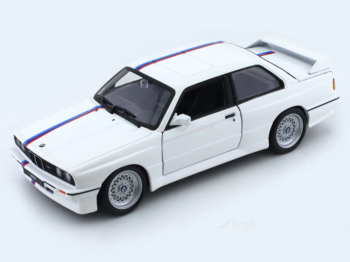 1988 BMW 3 Series M3 E30 White 1:24 Bburago licensed diecast Scale Model car - Image 10