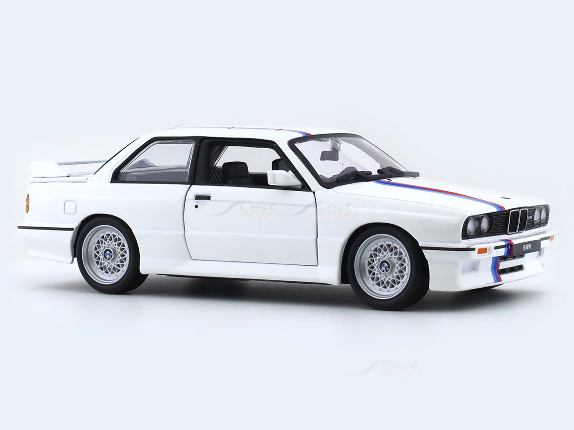 1988 BMW 3 Series M3 E30 White 1:24 Bburago licensed diecast Scale Model car - Image 6
