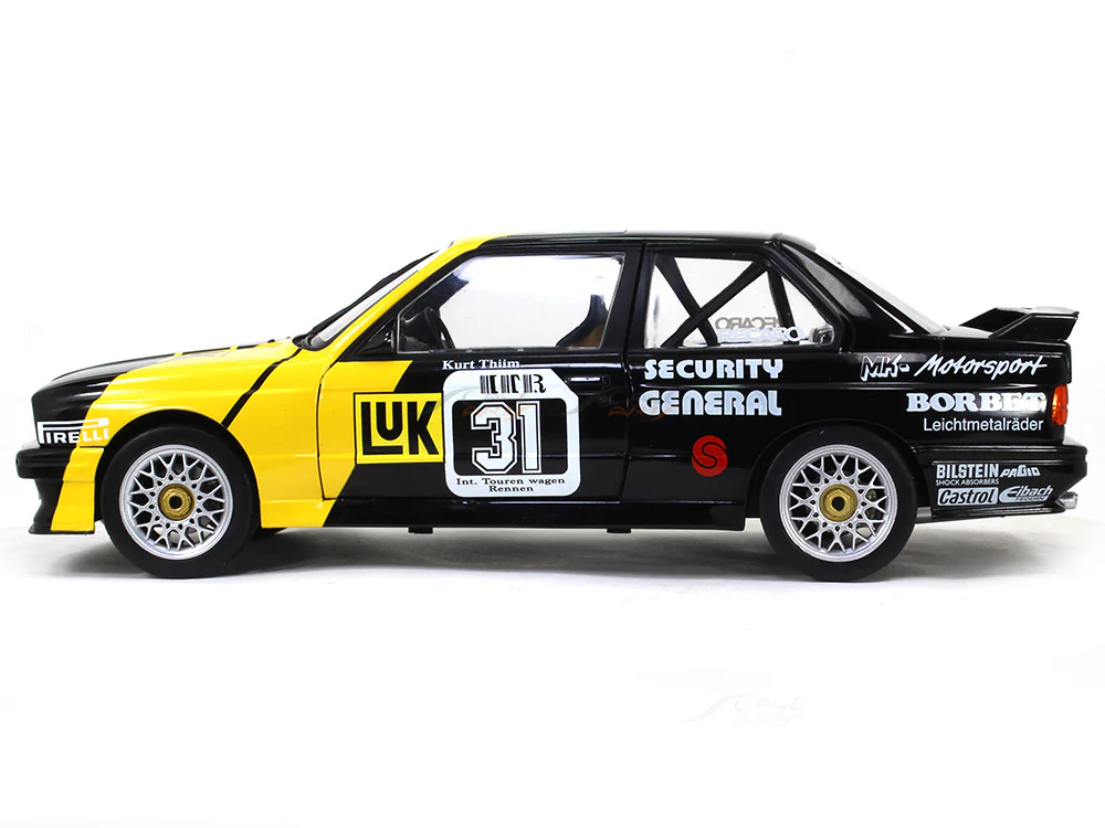 1988 BMW E30 M3 DTM Kurt Thiim 1:18 Solido diecast Scale Model Car - Image 2